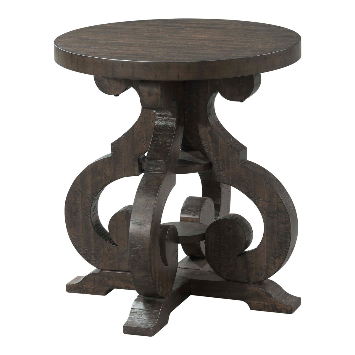 Stone Chair Side Table w/ PU Base - Jack’s Furniture and More (Laredo, TX)