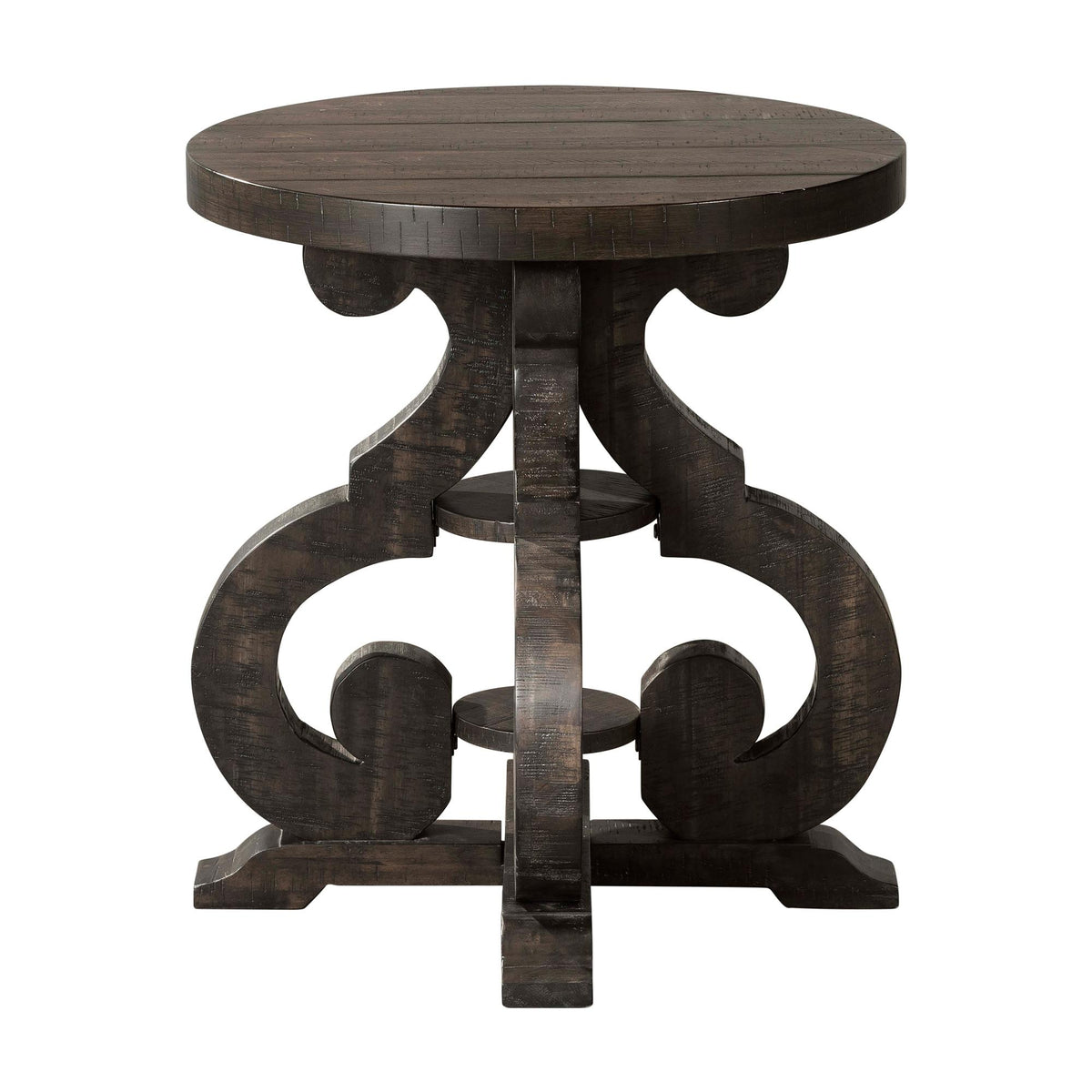 Stone Chair Side Table w/ PU Base - Jack’s Furniture and More (Laredo, TX)