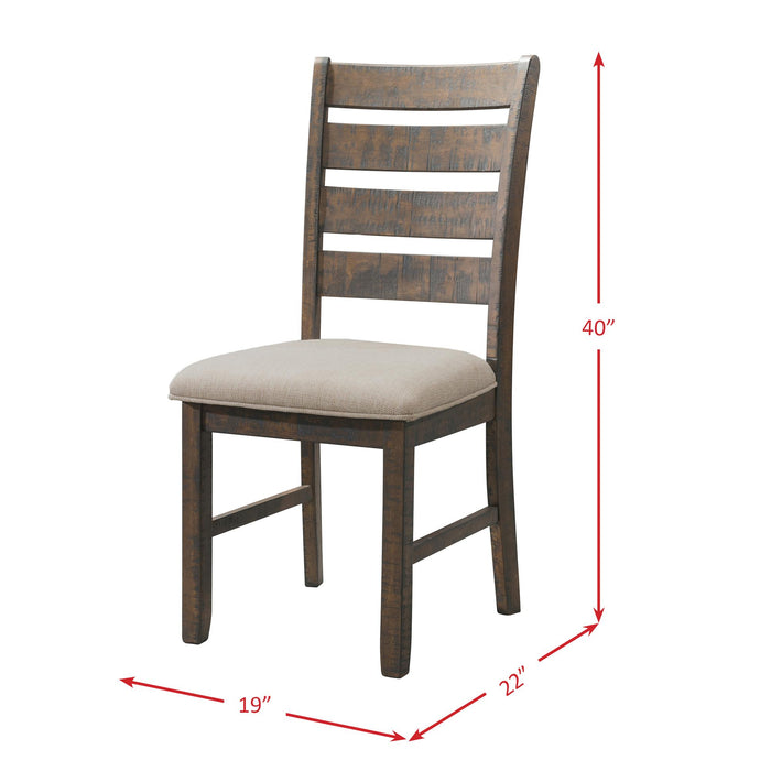 Jax Ladder Back Side Chair Set of 2 - Jack’s Furniture and More (Laredo, TX)