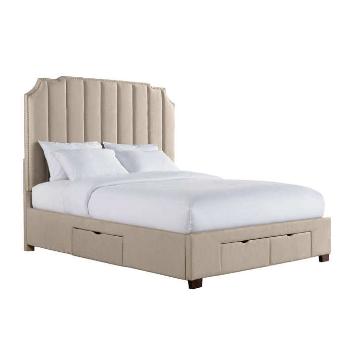 Harper King Upholstered Storage Bed - Jack’s Furniture and More (Laredo, TX)