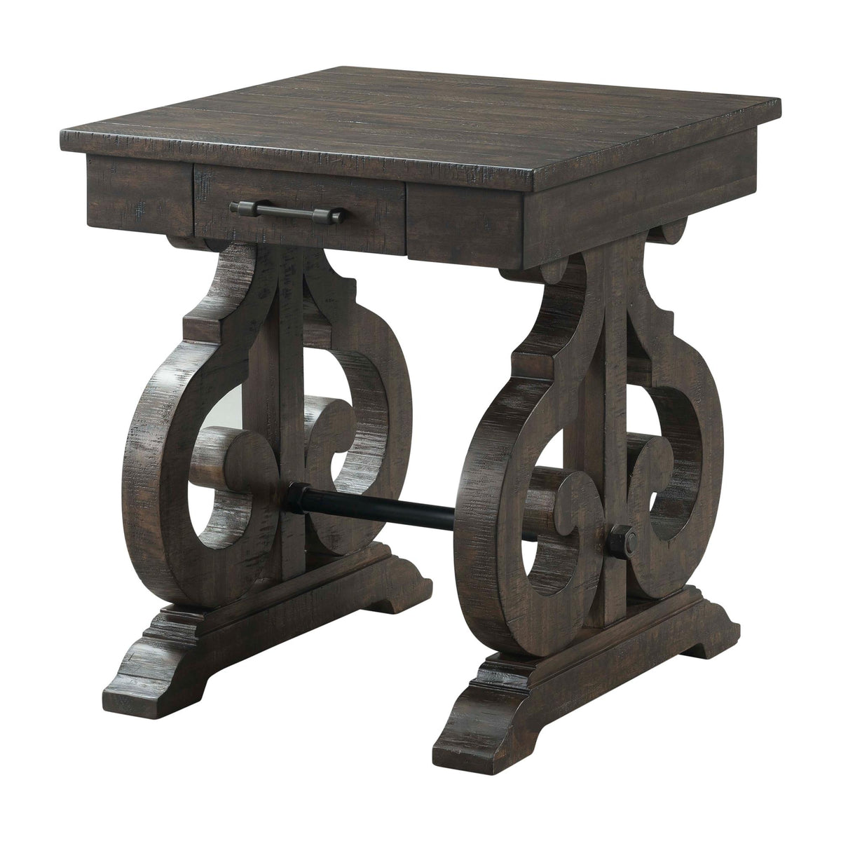 Stone End Table w/ PU Base - Jack’s Furniture and More (Laredo, TX)
