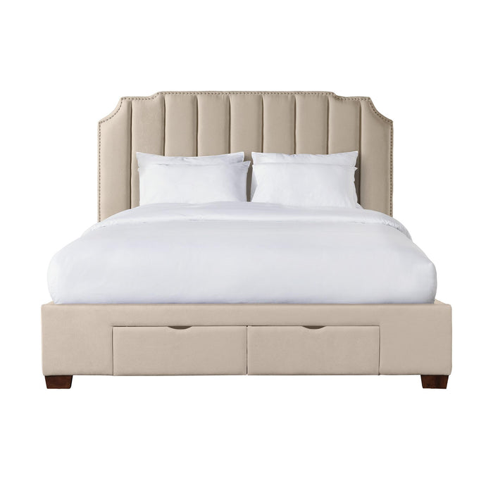 Harper King Upholstered Storage Bed - Jack’s Furniture and More (Laredo, TX)