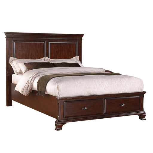 Canton Cherry Queen Storage Bed - Jack’s Furniture and More (Laredo, TX)