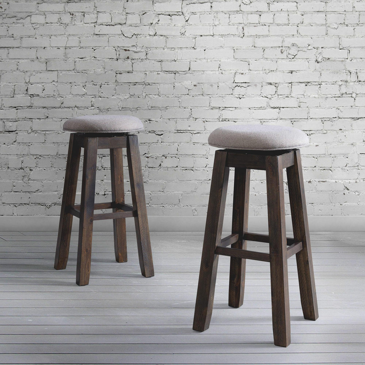 Morrison 30" Swivel Backless Bar Stool Set of 2 - Jack’s Furniture and More (Laredo, TX)
