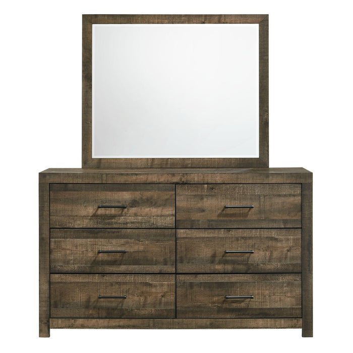 Bailey 6-Drawer Dresser & Mirror Set - Jack’s Furniture and More (Laredo, TX)