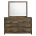 Bailey 6-Drawer Dresser & Mirror Set - Jack’s Furniture and More (Laredo, TX)