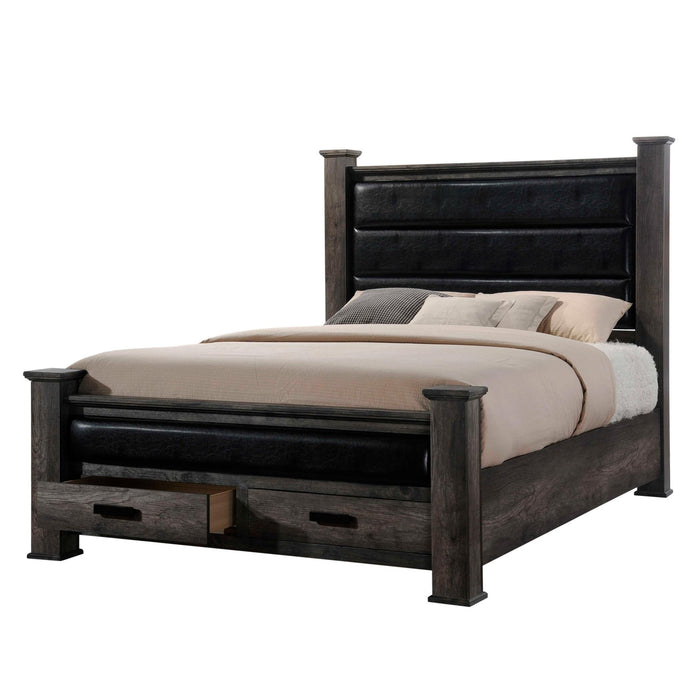 Nathan Queen Storage Poster Bed - Jack’s Furniture and More (Laredo, TX)