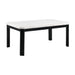 Francesca White Marble Standard Height Dining Table - Jack’s Furniture and More (Laredo, TX)