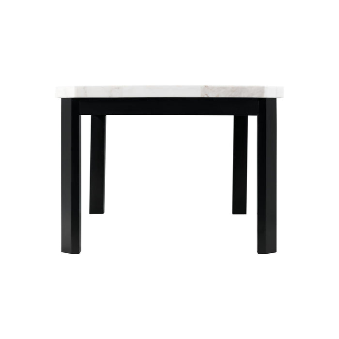 Francesca White Marble Standard Height Dining Table - Jack’s Furniture and More (Laredo, TX)