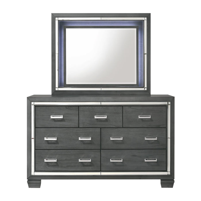 Titanium 7-Drawer Dresser w/ Mirror Set - Jack’s Furniture and More (Laredo, TX)