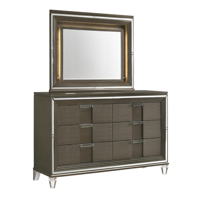 Twenty Nine 6-Drawer Dresser w/ Mood Lighting Mirror - Jack’s Furniture and More (Laredo, TX)