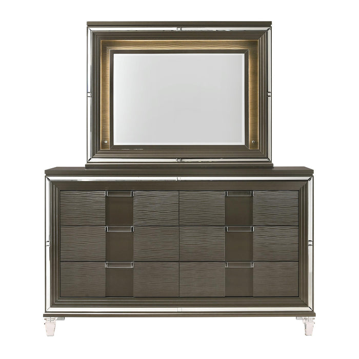 Twenty Nine 6-Drawer Dresser w/ Mood Lighting Mirror - Jack’s Furniture and More (Laredo, TX)