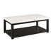 Marcello White Marble Rectangle Coffee Table - Jack’s Furniture and More (Laredo, TX)