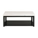 Marcello White Marble Rectangle Coffee Table - Jack’s Furniture and More (Laredo, TX)