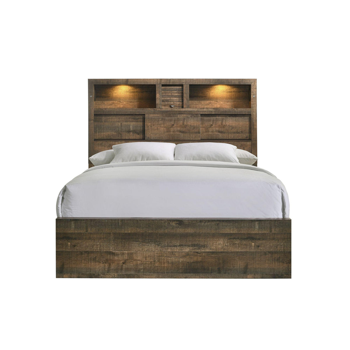 Bailey Queen Bookcase Panel Bed with Bluetooth - Jack’s Furniture and More (Laredo, TX)