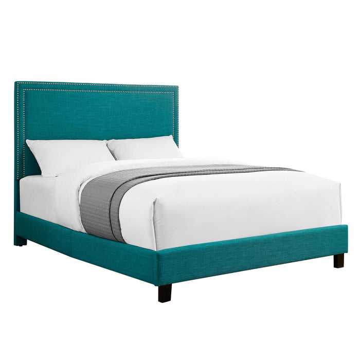 Erica Upholstered Queen Platform Bed - Jack’s Furniture and More (Laredo, TX)