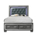 Titanium Queen Tufted Upholstered Storage Bed - Jack’s Furniture and More (Laredo, TX)