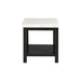 Marcello White Marble Square End Table - Jack’s Furniture and More (Laredo, TX)