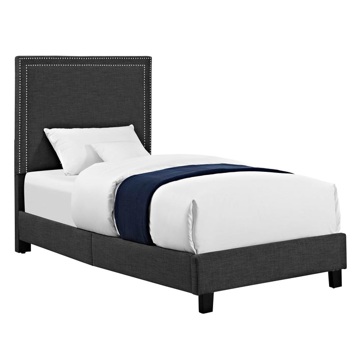 Erica Upholstered Twin Platform Bed - Jack’s Furniture and More (Laredo, TX)