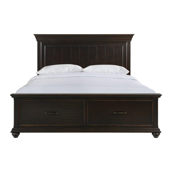 Slater King Platform Storage Bed in Black - Jack’s Furniture and More (Laredo, TX)