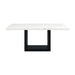 Valentino White Marble Standard Height Dining Table - Jack’s Furniture and More (Laredo, TX)