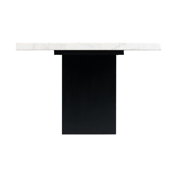 Valentino White Marble Standard Height Dining Table - Jack’s Furniture and More (Laredo, TX)