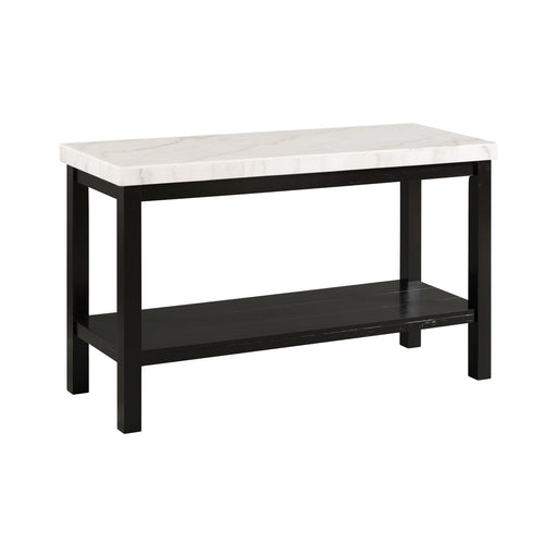 Marcello White Marble Rectangle Sofa Table - Jack’s Furniture and More (Laredo, TX)