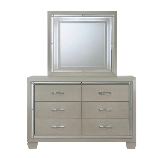 Platinum Youth Dresser & Mirror w/ LED Light Set - Jack’s Furniture and More (Laredo, TX)