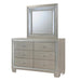Platinum Youth Dresser & Mirror w/ LED Light Set - Jack’s Furniture and More (Laredo, TX)