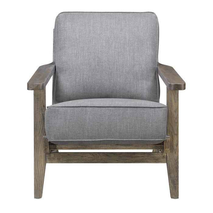 Metro Accent Chair in Slate w/ Antique Legs