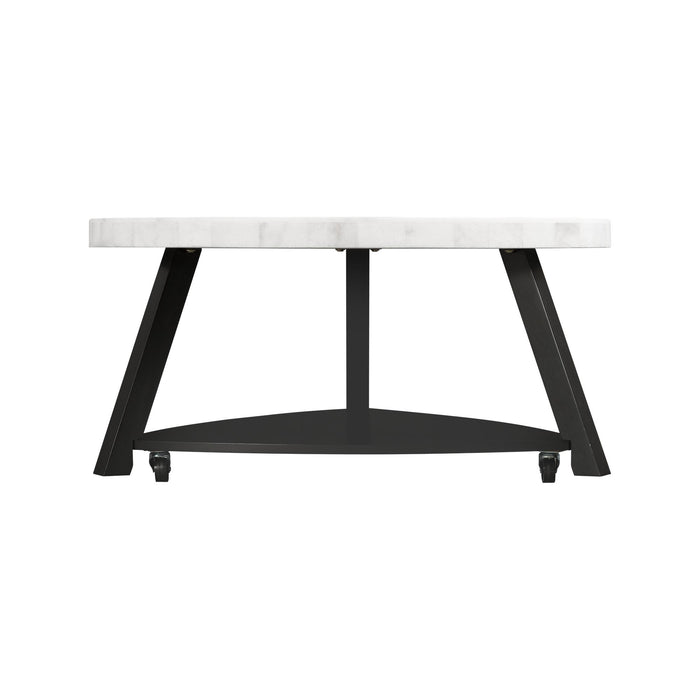 Trinity White Marble Top Coffee Table - Jack’s Furniture and More (Laredo, TX)