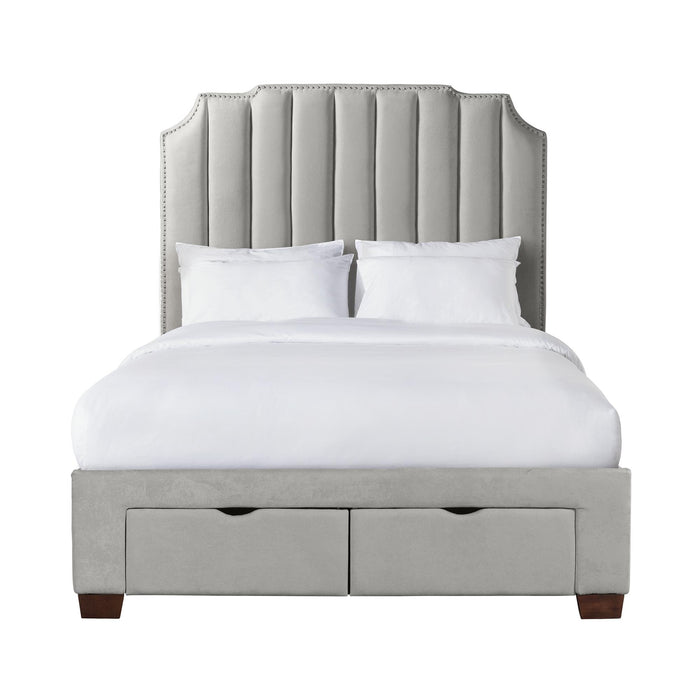 Harper Queen Upholstered Storage Bed - Jack’s Furniture and More (Laredo, TX)