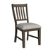 Yellowstone Dining Side Chair with Grey Fabric in Medium Brown (2 Per Carton) - Jack’s Furniture and More (Laredo, TX)