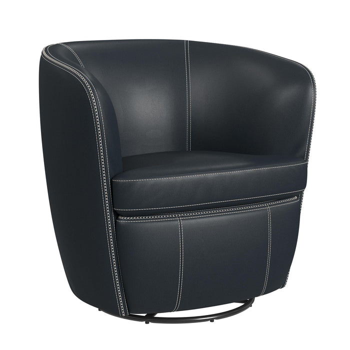 Vito Swivel Chair in Pebble Navy - Jack’s Furniture and More (Laredo, TX)