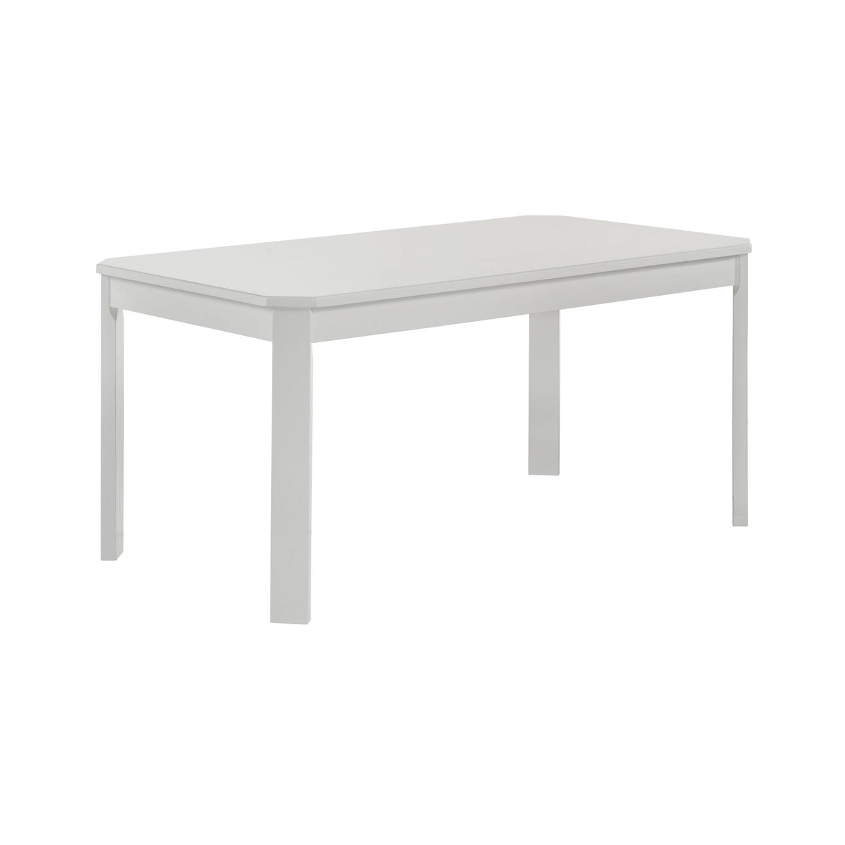 Travis Youth 5PC Dining Set with Table and 4 Chairs in White - Jack’s Furniture and More (Laredo, TX)