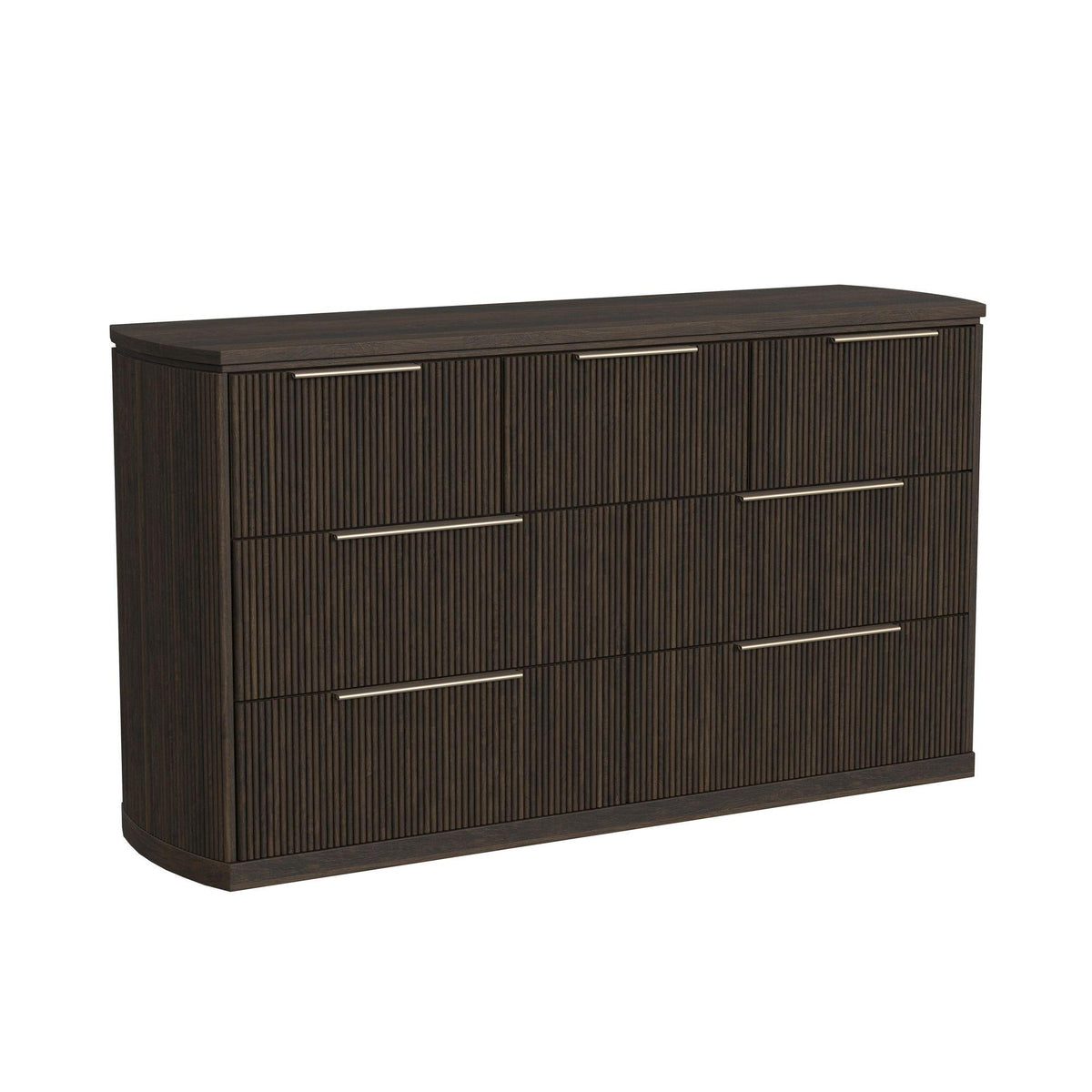 Sylvie 7-Drawer Dresser in Dark Brown - Jack’s Furniture and More (Laredo, TX)
