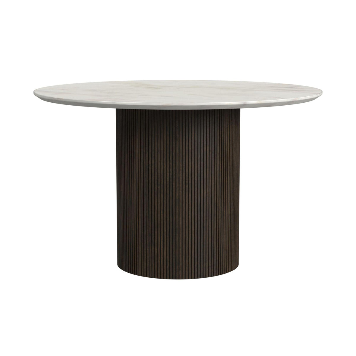 Sylvie 5PC Standard Height Dining Set in Dark Brown-Round Table and Four Chairs - Jack’s Furniture and More (Laredo, TX)