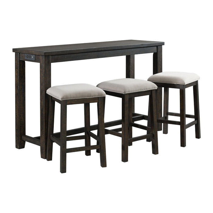 Stone Occasional Bar Table Single Pack (Table + Three Stools) 3A Packing - Jack’s Furniture and More (Laredo, TX)