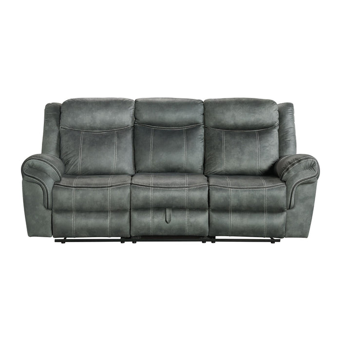 Sorrento Motion Sofa with Dropdown in FB367 Charcoal - Jack’s Furniture and More (Laredo, TX)