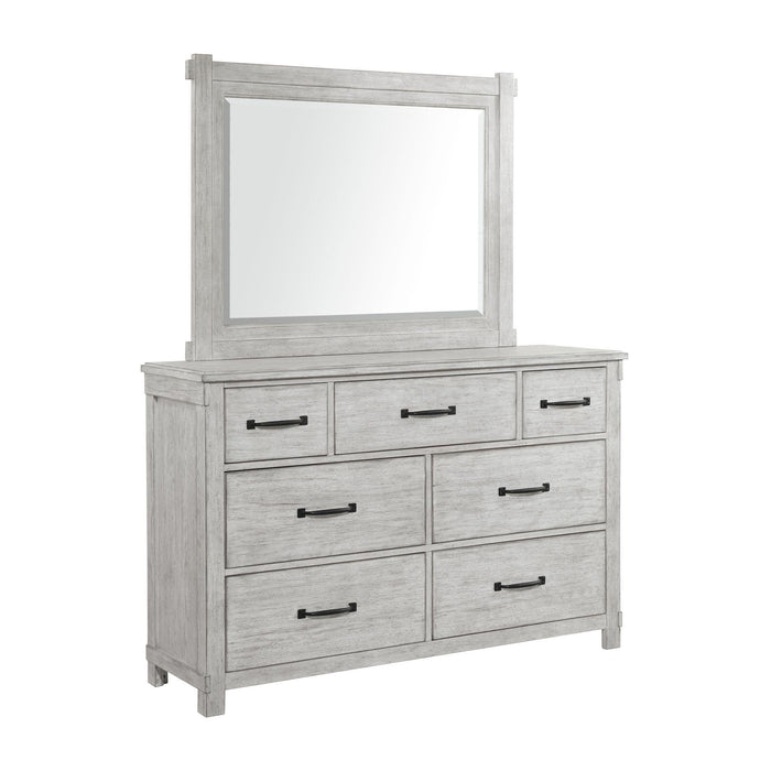Scott Dresser & Mirror Set White Finish - Jack’s Furniture and More (Laredo, TX)