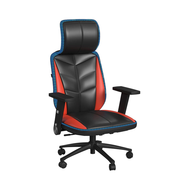 Rollins Gaming Chair with LED and Speaker in Black and Red - 3A Packing - Jack’s Furniture and More (Laredo, TX)