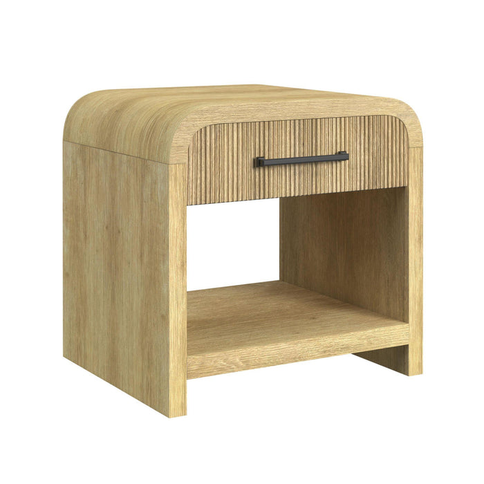 Ridgemont End Table with USB in Natural - Jack’s Furniture and More (Laredo, TX)