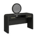Ridgemont Dressing Table and Mirror in Black with Grain - Jack’s Furniture and More (Laredo, TX)