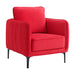 Rae Chair in Lavish 152 Red Velvet - Jack’s Furniture and More (Laredo, TX)