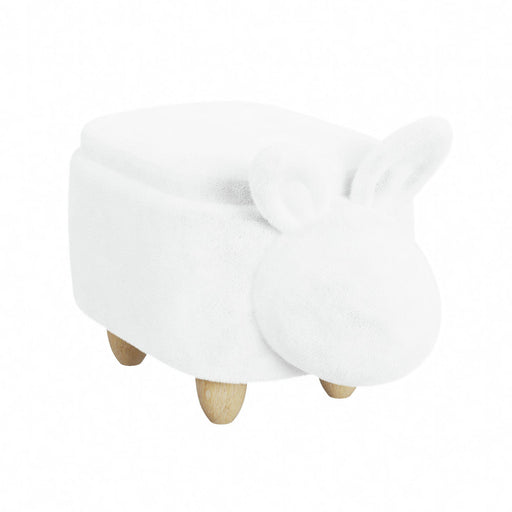 Rabbit Storage Stool in White - Jack’s Furniture and More (Laredo, TX)