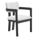 Portland Arm Chair with Snow White Fabric in Black (2 Per Carton) - Jack’s Furniture and More (Laredo, TX)