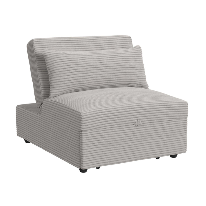 Pluto Chair with kidney pillow, Klik Klak and Pop up in Coronado Grey - Jack’s Furniture and More (Laredo, TX)