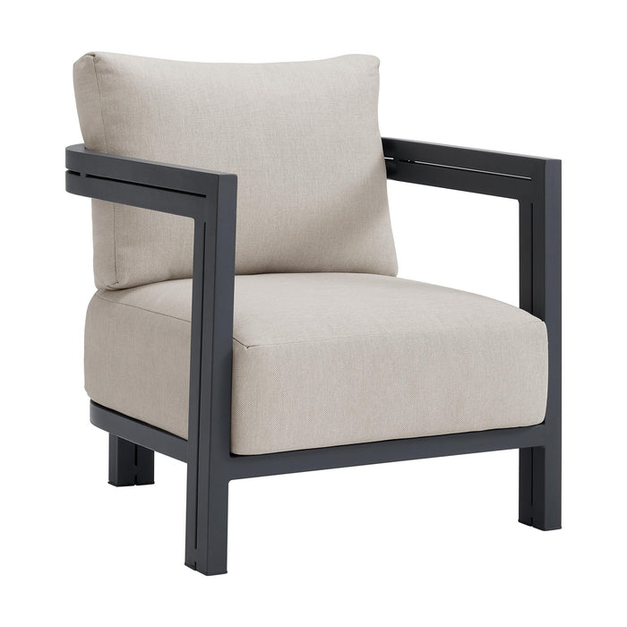 Playa Chair - Dark Grey and Olefin Beige (2 Per Carton) - Jack’s Furniture and More (Laredo, TX)