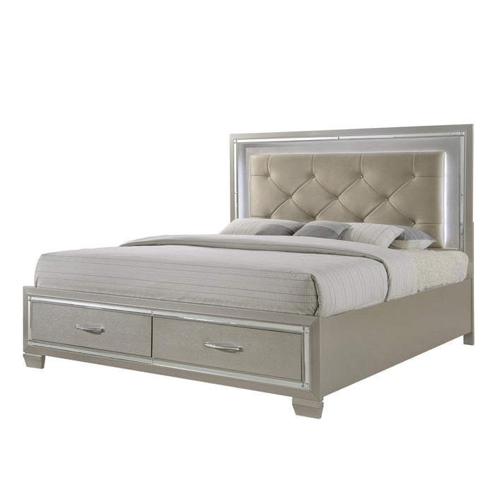 Platinum Platform Storage Bedroom Set - Jack’s Furniture and More (Laredo, TX)