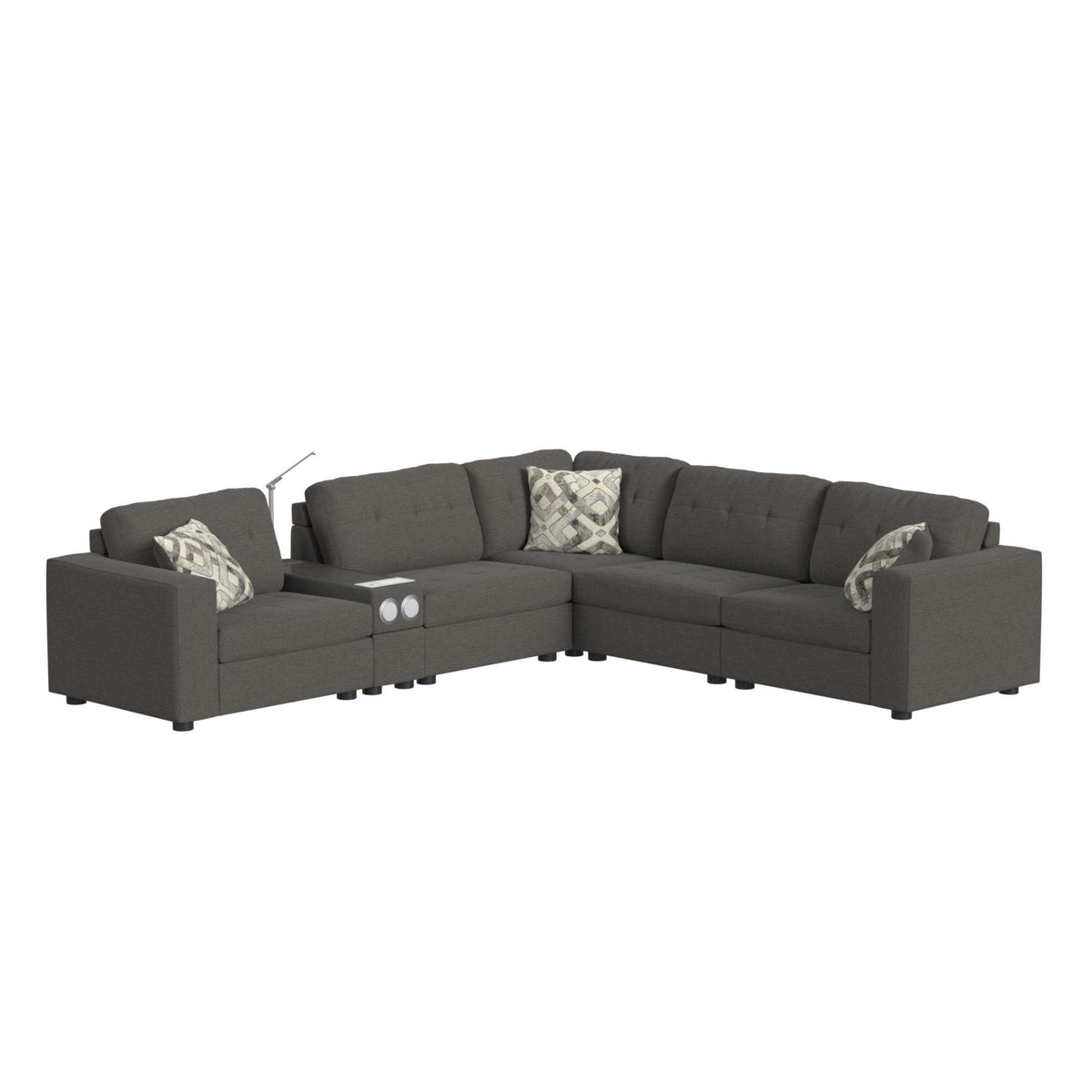 Options One Corner in Palmer Plus Ash with 1 Pillow 20"ÔøΩ - Jack’s Furniture and More (Laredo, TX)